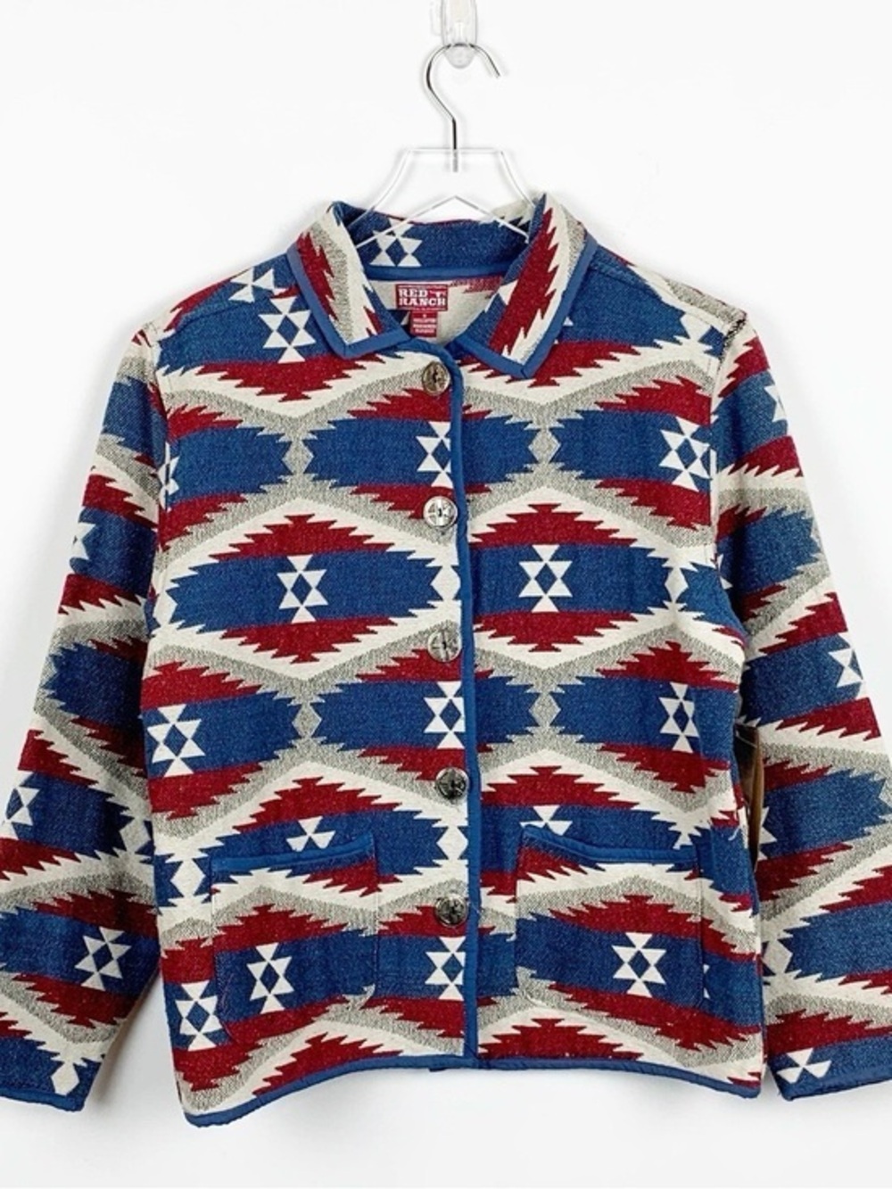 Red Ranch Jane Ashley Vintage Jacket Rust/Blue